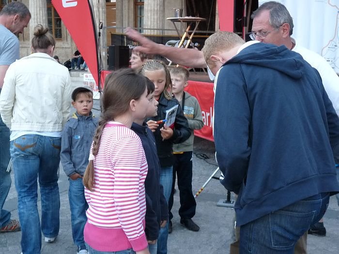 Athletenpr&auml;sentation des 15. Sparkassenmeetings 