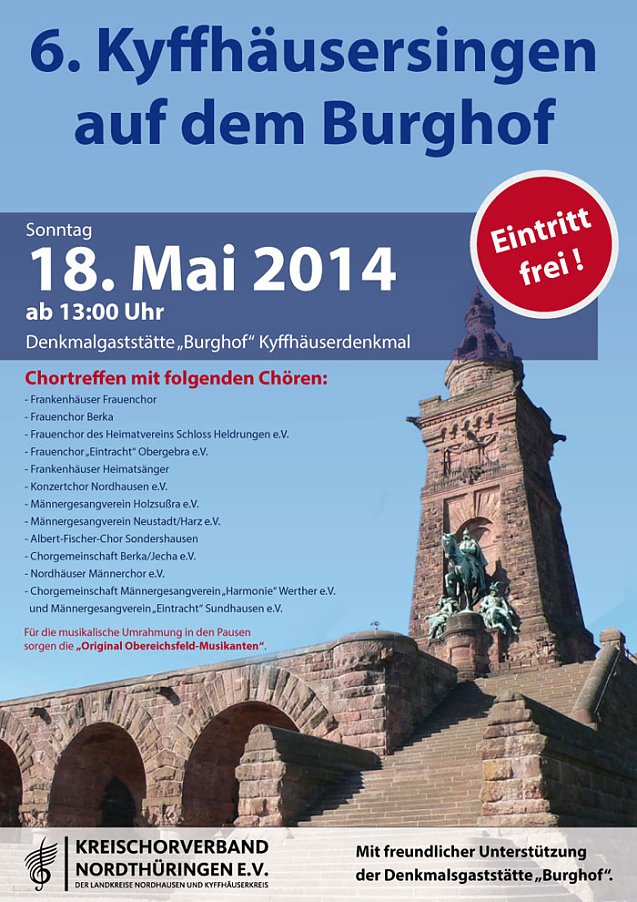 Bild: 6. Kyffh&auml;usersingen auf dem Burghof